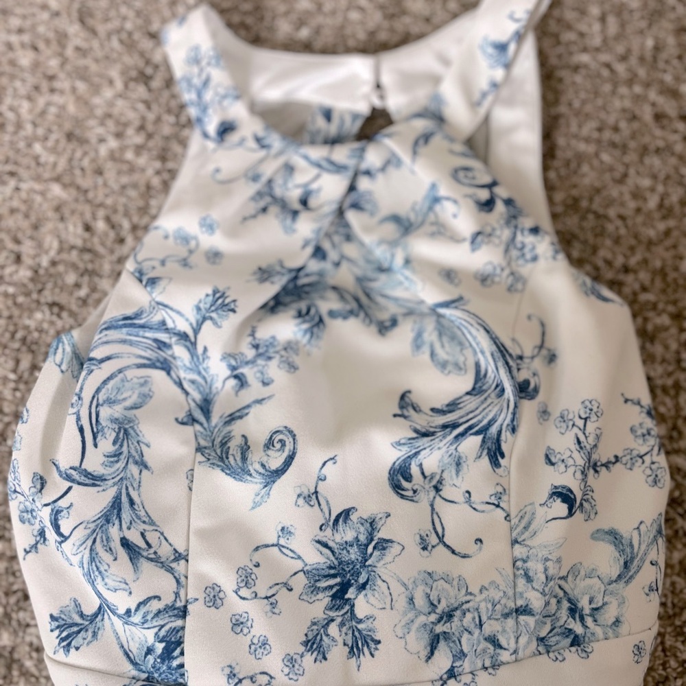 Emerald Sundae Blue Floral Dress